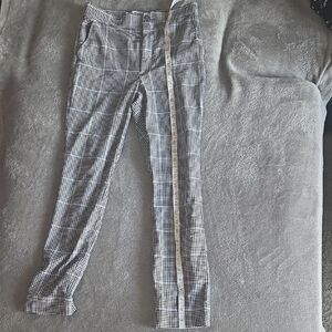 Hollister Monochrome Checkered Pants